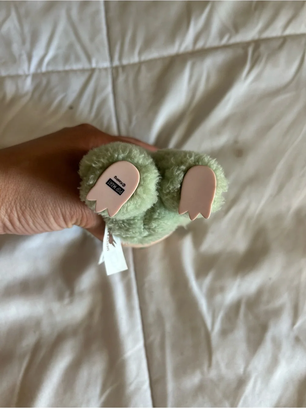 Green labubu Plush Keychain